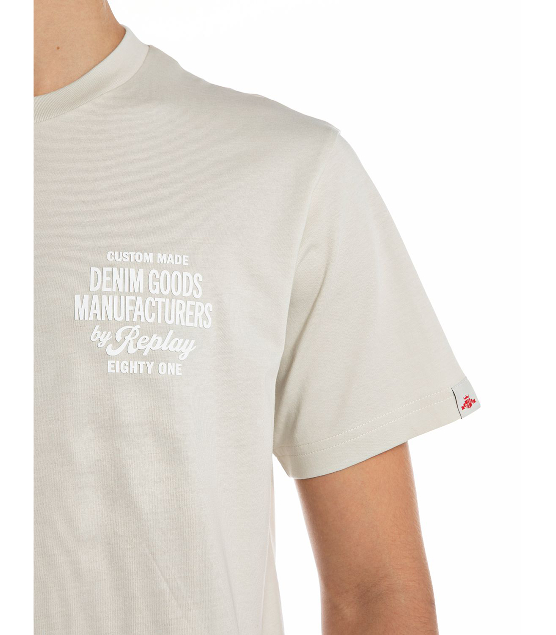 レギュラーフィット オーガニックコットンジャージー プリント Tシャツ 詳細画像 アイスグレー 4